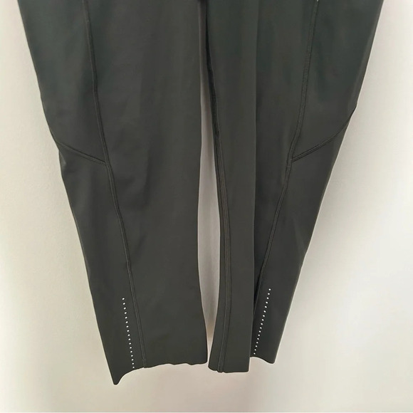 Lululemon Fast and Free High-Rise Crop 19 inch Dark Olive Size 4 - Picture 3 of 7